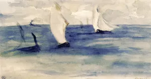 Seascape with Sailing Ships